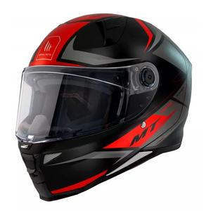 Casco integral de moto MT Revenge 2 Hatax negro y rojo liquidación