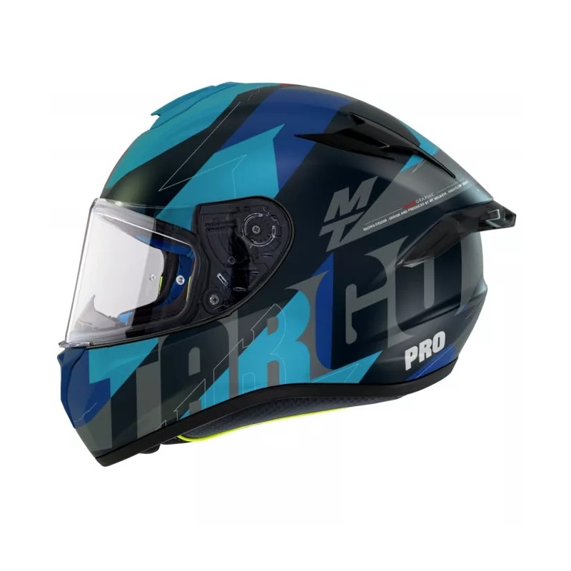 Casco integral de moto MT Targo Pro Biger azul liquidación