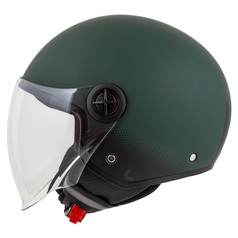 Casco de moto Cassida Handy abierto verde-negro