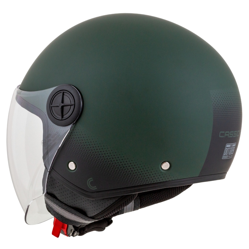 Casco de moto Cassida Handy abierto verde-negro