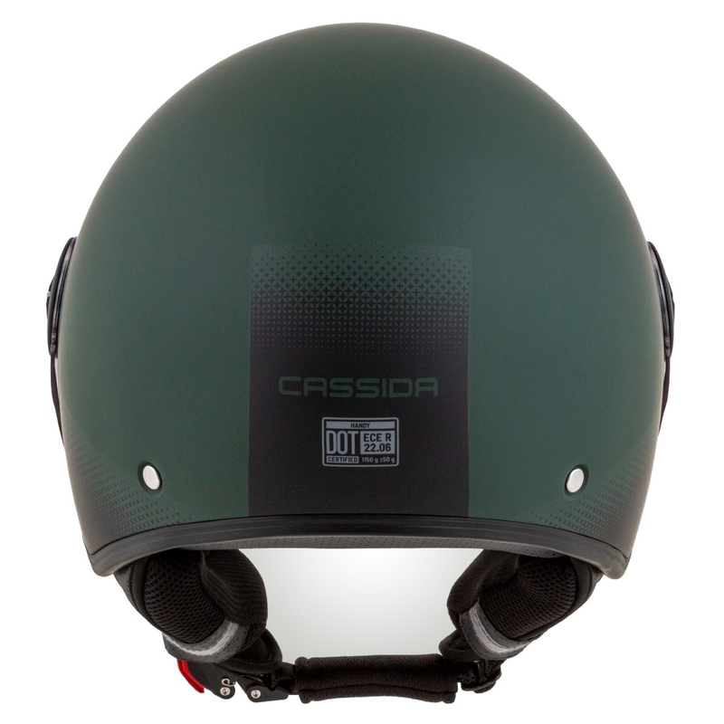 Casco de moto Cassida Handy abierto verde-negro