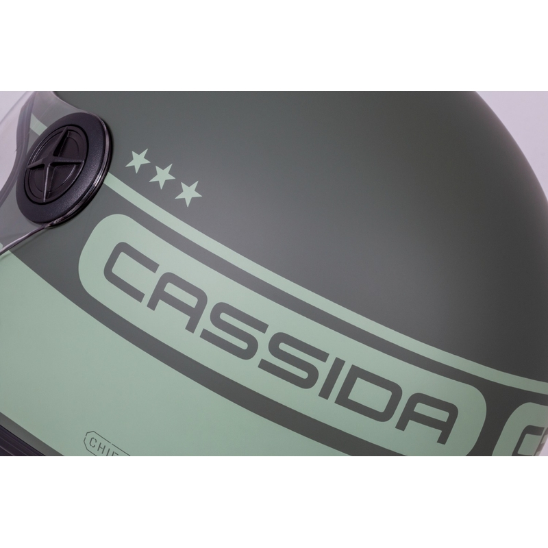 Casco de moto Cassida Handy Plus Chief abierto verde