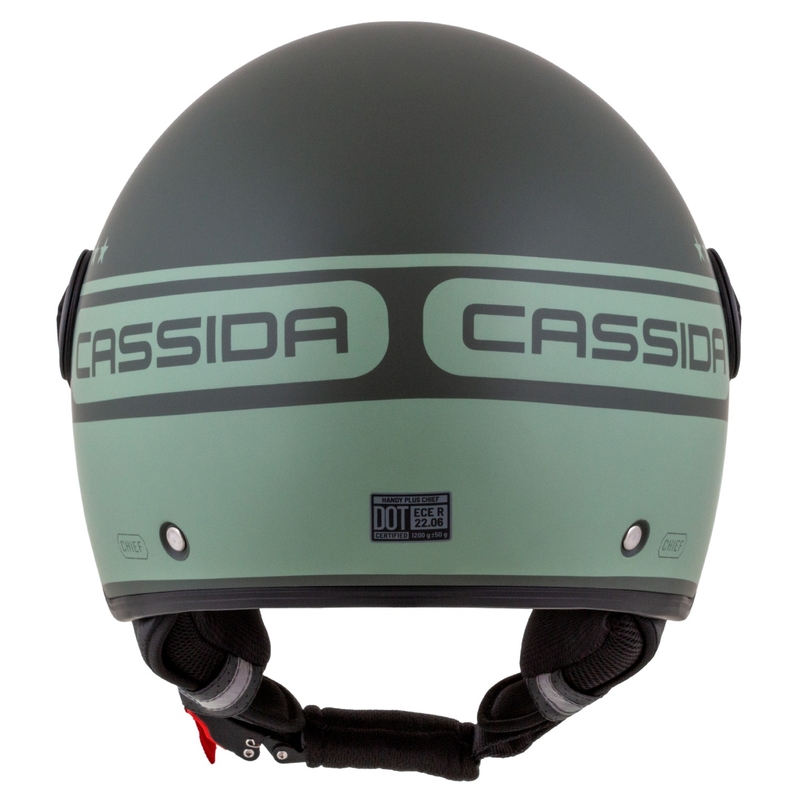 Casco de moto Cassida Handy Plus Chief abierto verde