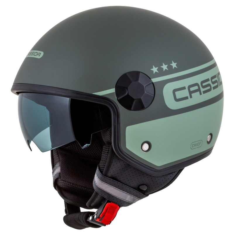 Casco de moto Cassida Handy Plus Chief abierto verde