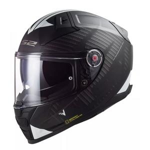 Casco integral de moto LS2 FF811 Vector II Splitter blanco-negro