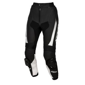 Pantalones de moto para mujer SECA SRS II blanco y negro liquidación