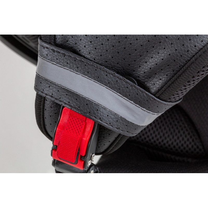 Casco de moto Cassida Handy Plus Linear Open Rojo-Negro
