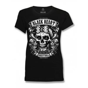 Camiseta negra de mujer Heart Miss Murder negro