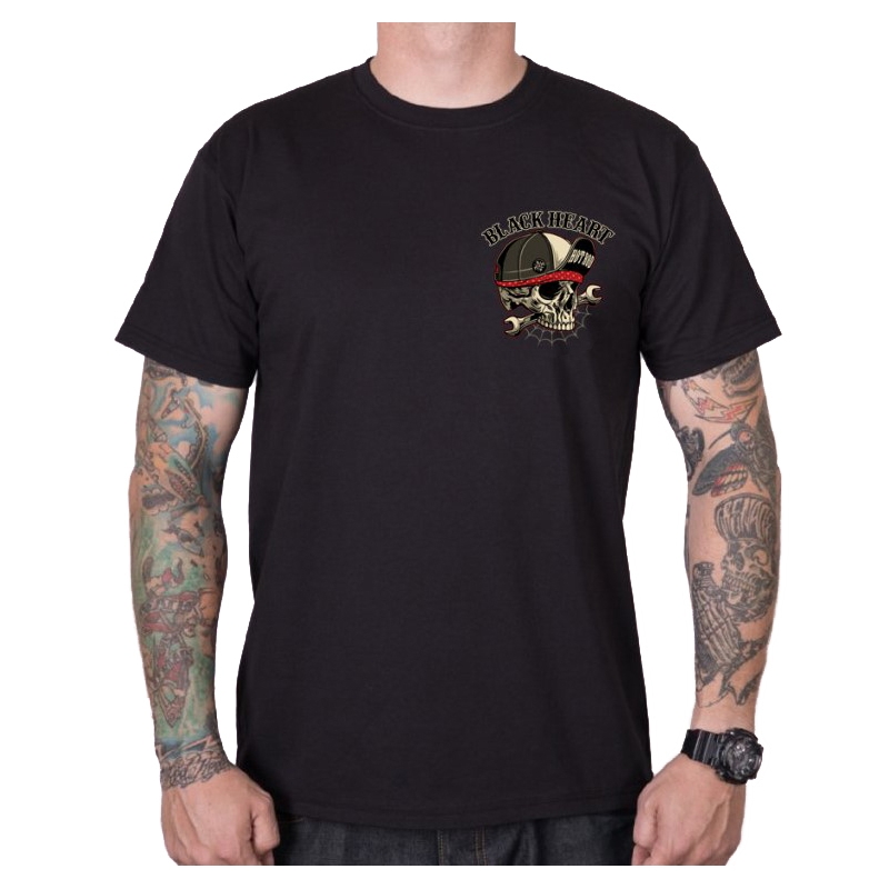 Camiseta hombre Black Heart Commander negra