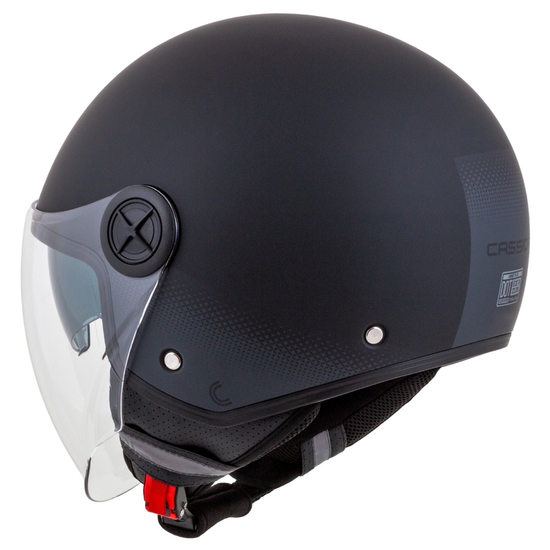 Casco de moto abierto Cassida Handy Plus negro-gris