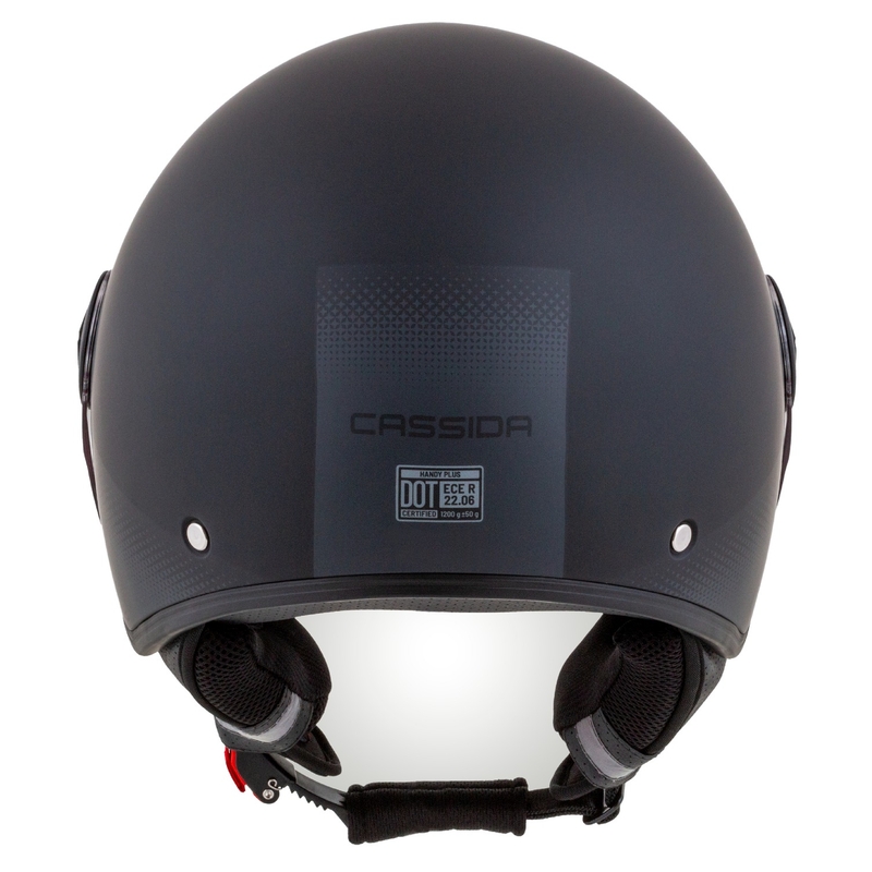 Casco de moto abierto Cassida Handy Plus negro-gris