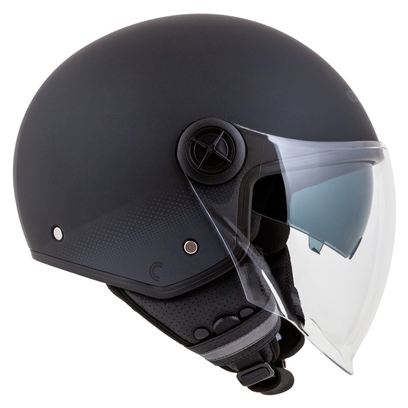 Casco de moto abierto Cassida Handy Plus negro-gris