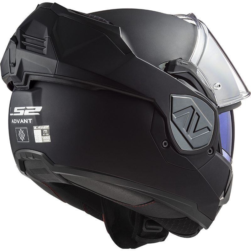 Casco de moto abatible LS2 FF906 Advant Solid negro mate
