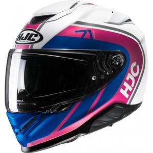 Casco integral de moto HJC RPHA 71 Mapos MC28SF rosa-azul-blanco