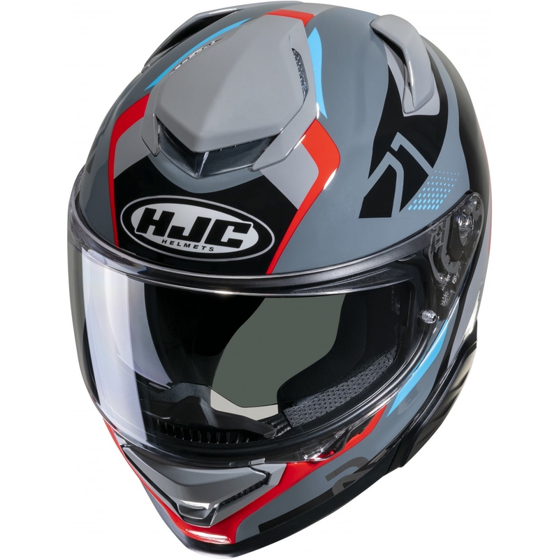 Casco integral de moto HJC RPHA 71 Hapel MC21 negro-azul-rojo-gris liquidación