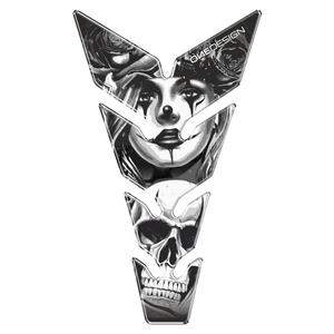 Cubredepósito - tankpad Print Mujer con calavera