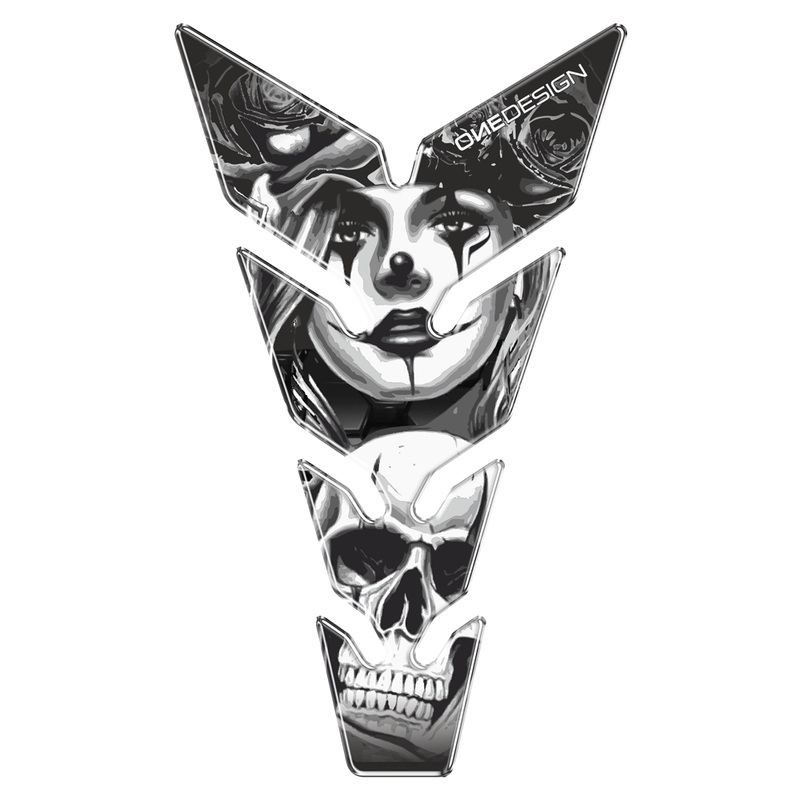 Cubredepósito - tankpad Print Mujer con calavera