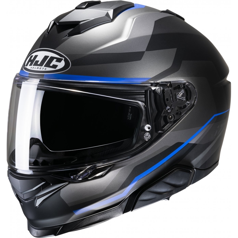 Casco integral de moto HJC i71 Nior MC2SF gris-azul liquidación