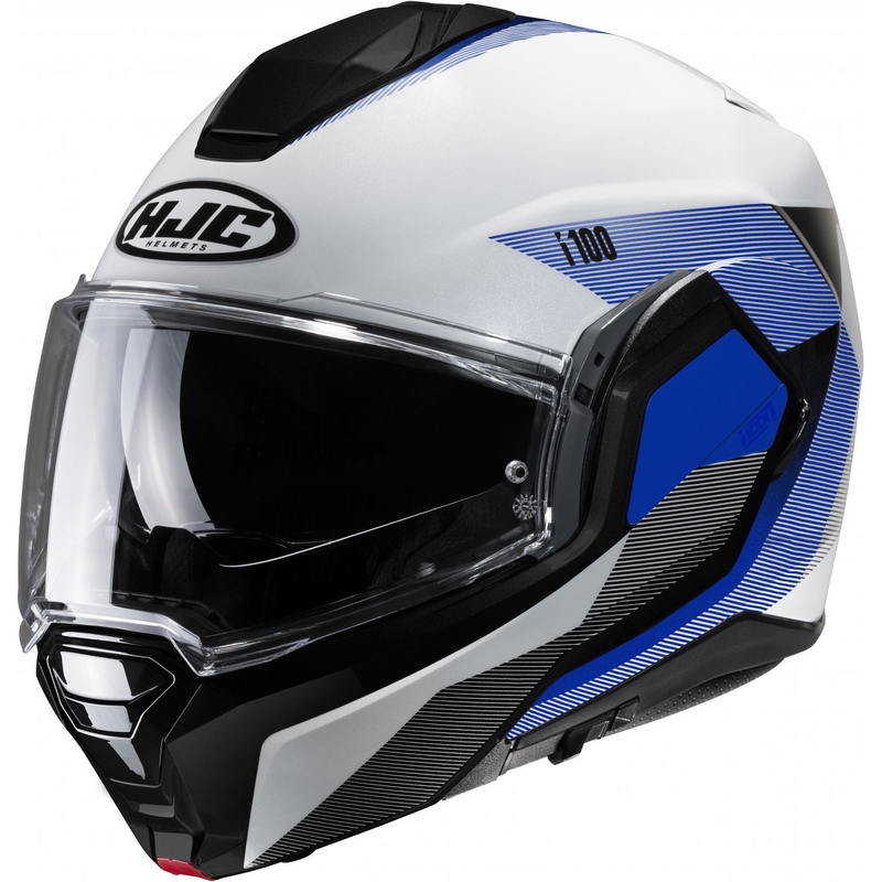 Casco de Moto HJC i100 Beston MC2 Flip Up negro azul blanco liquidación