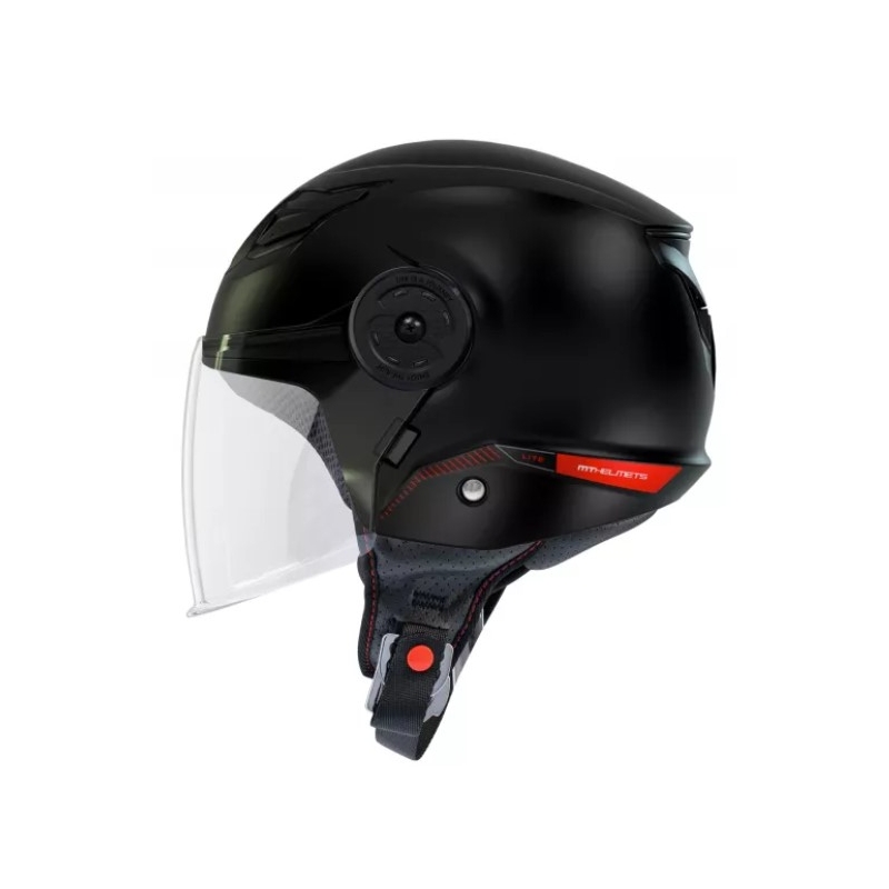 Dětská otevřená přilba na motorku MT Lite Solid černá