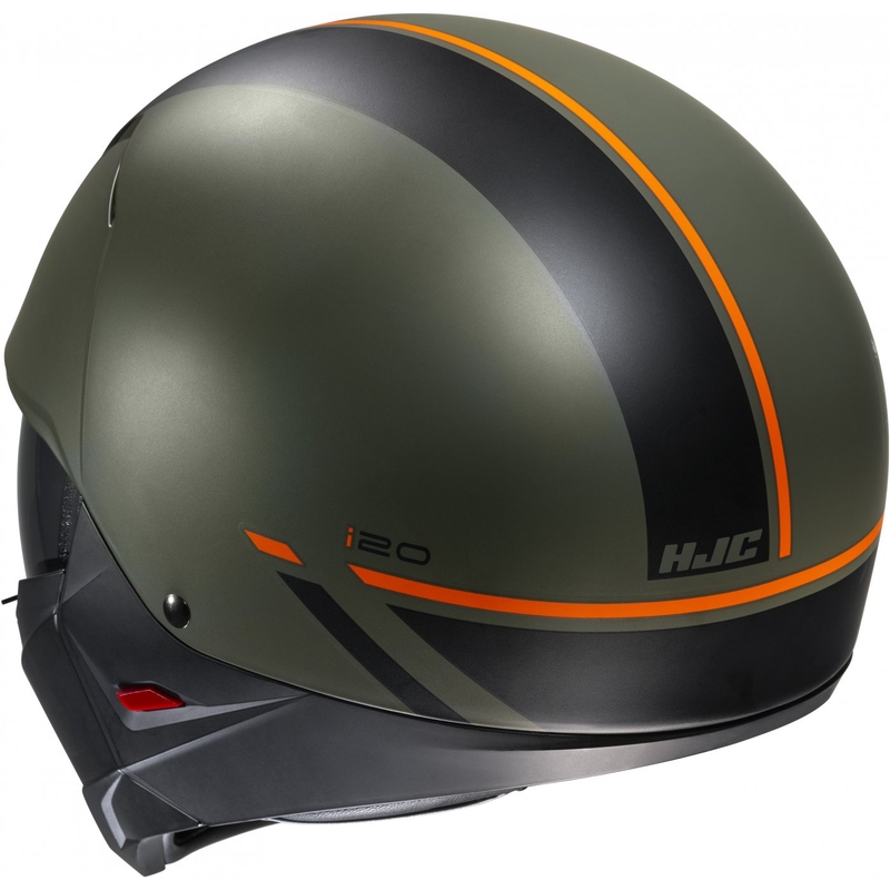 Casco abierto con máscara HJC i20 Batol MC4SF naranja-negro-verde liquidación