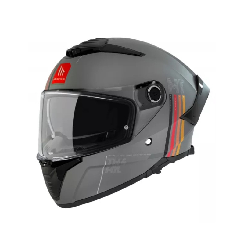 Casco Integral de Moto MT Thunder 4 SV Mil C2 Gris Mate Oferta liquidación
