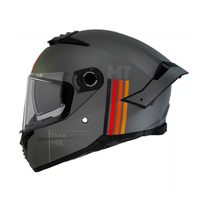 Casco Integral de Moto MT Thunder 4 SV Mil C2 Gris Mate Oferta liquidación