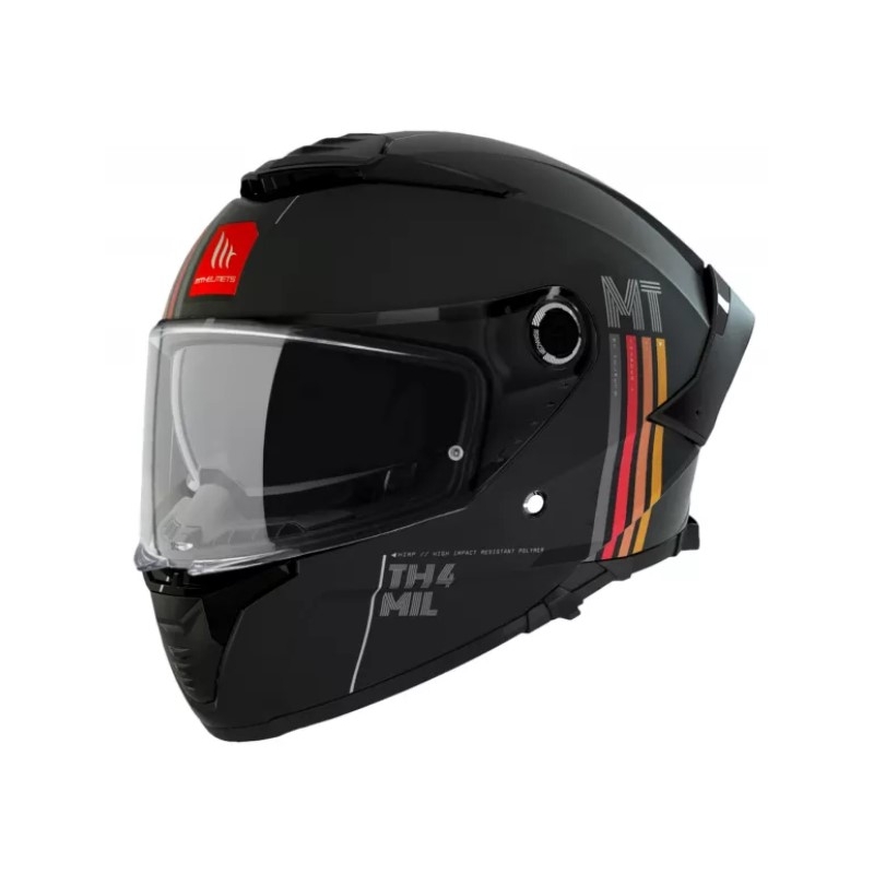 MT Thunder 4 SV Mil A11 casco integral de moto negro mate liquidación