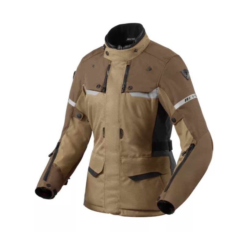 Chaqueta de moto Revit Outback 4 H2O Mujer Marrón liquidación