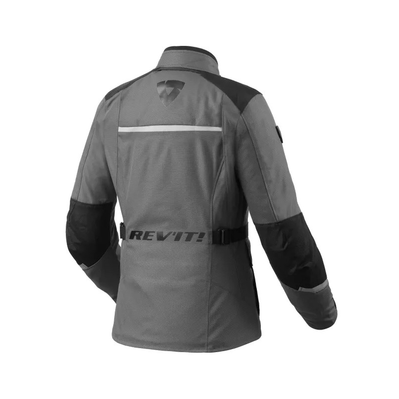 Chaqueta de moto para mujer Revit Voltiac 3 H2O gris-negro