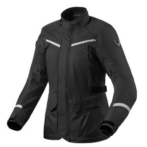 Chaqueta de moto para mujer Revit Voltiac 3 H2O Negro y Plata