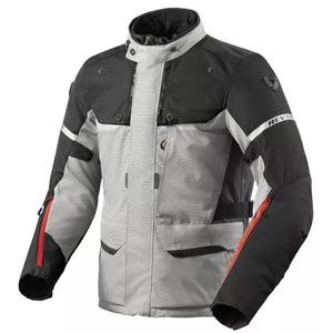 Chaqueta de moto Revit Outback 4 H2O plata-negro