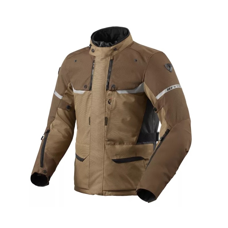Chaqueta de moto Revit Outback 4 H2O marrón liquidación