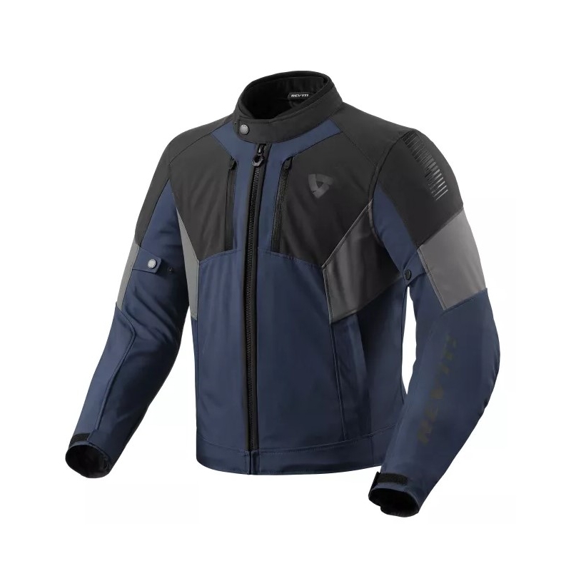 Chaqueta de moto Revit Catalyst H2O azul-negra