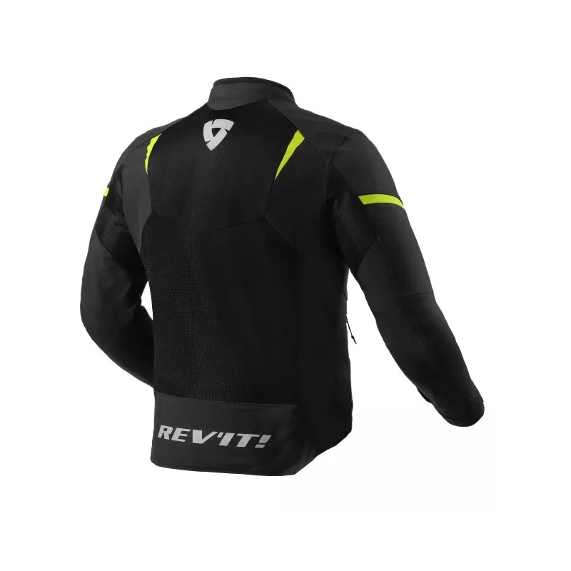 Chaqueta de moto Revit Hyperspeed 2 GT Air negro-amarillo fluo liquidación