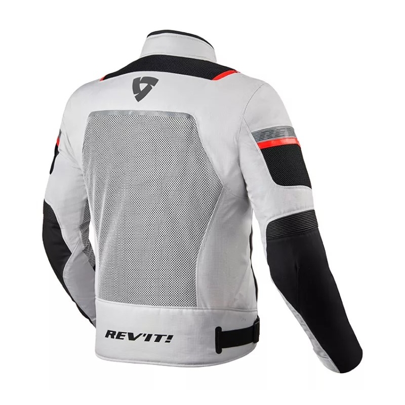 Chaqueta de moto Revit Tornado 3 plata-negro liquidación