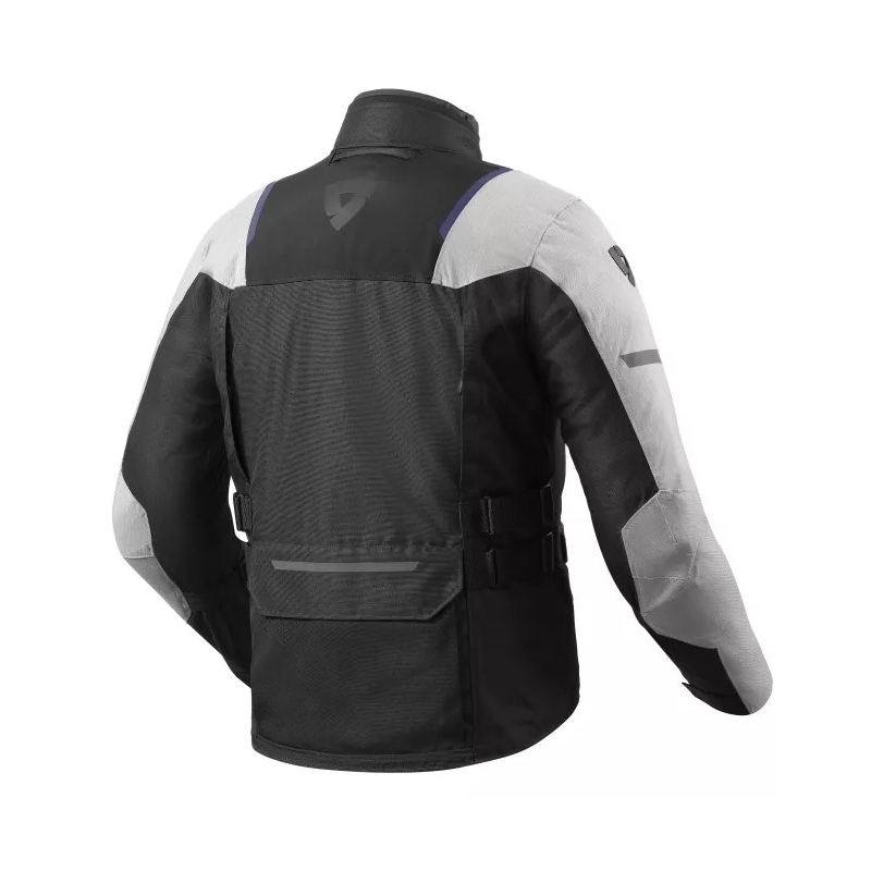 Chaqueta de moto Revit Offtrack 2 H2O color plata-antracita