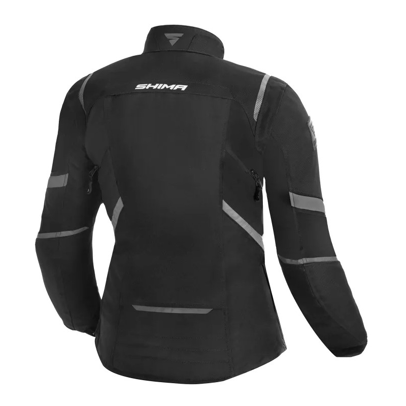 Chaqueta de moto para mujer Shima Rush negra liquidación