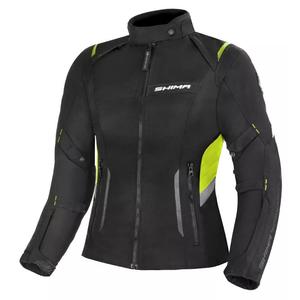 Chaqueta de moto para mujer Shima Rush negro-amarillo fluo liquidación