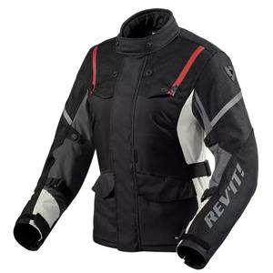 Chaqueta de moto para mujer Revit Horizon 3 H2O Negra y Roja