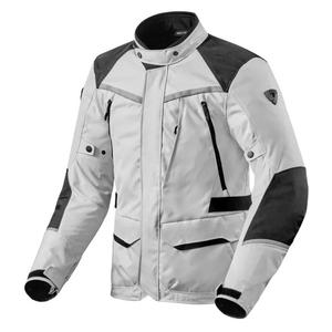 Chaqueta de moto Revit Voltiac 3 H2O plata-negro