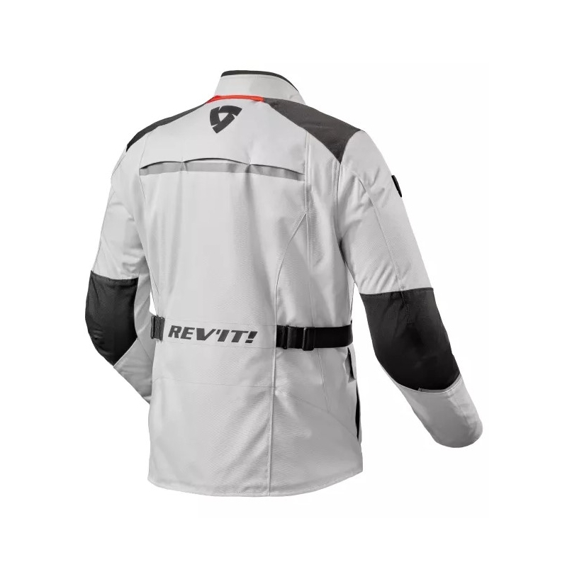 Chaqueta de moto Revit Voltiac 3 H2O plata-negro
