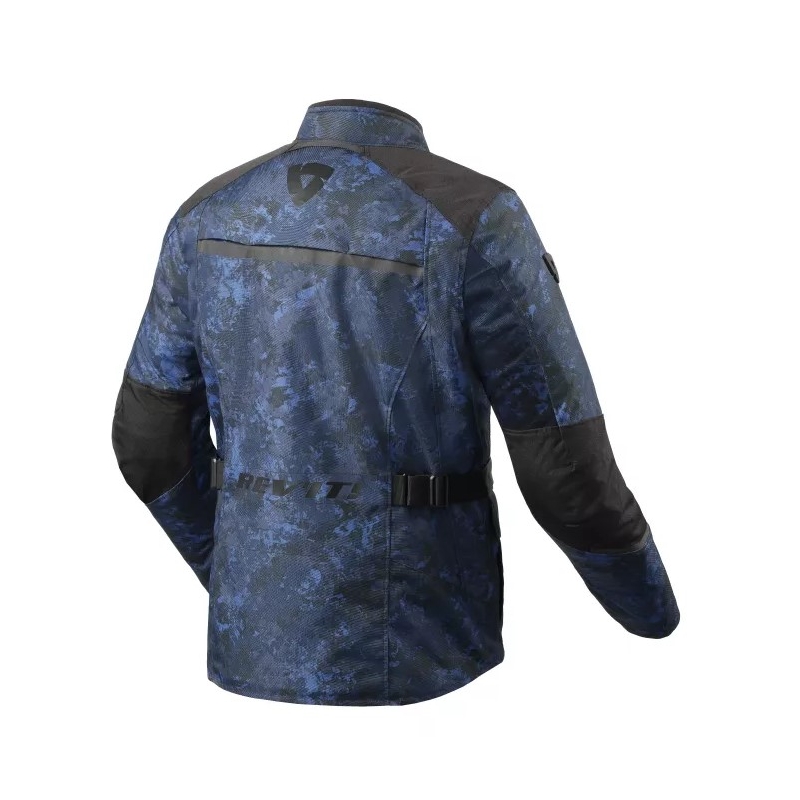 Chaqueta de moto Revit Voltiac 3 H2O camo azul liquidación