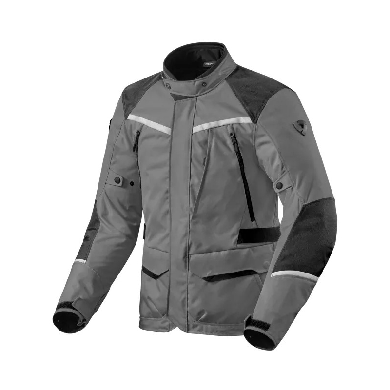 Chaqueta de moto Revit Voltiac 3 H2O gris-negro