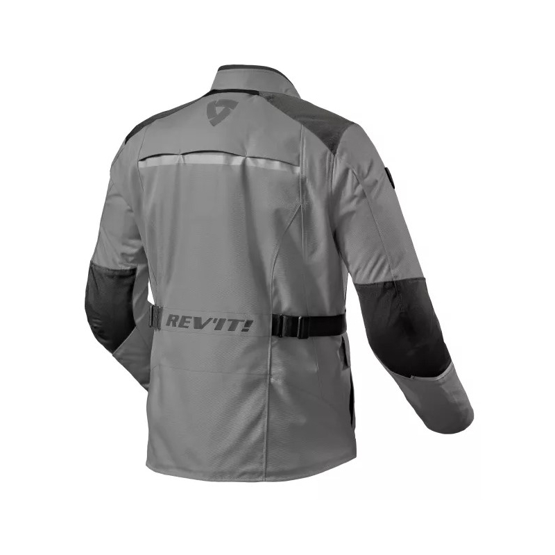 Chaqueta de moto Revit Voltiac 3 H2O gris-negro