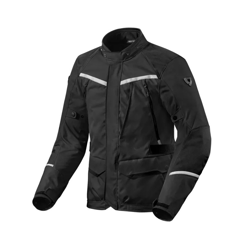 Chaqueta de moto Revit Voltiac 3 H2O Negro-Plata