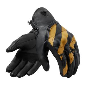 Guantes de moto Revit Redhill negro y amarillo liquidación