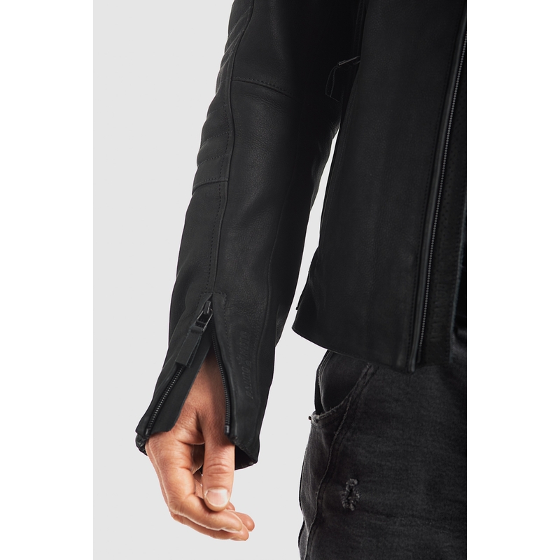 Kožená bunda na motorku PANDO MOTO Tatami LT 01 černá výprodej