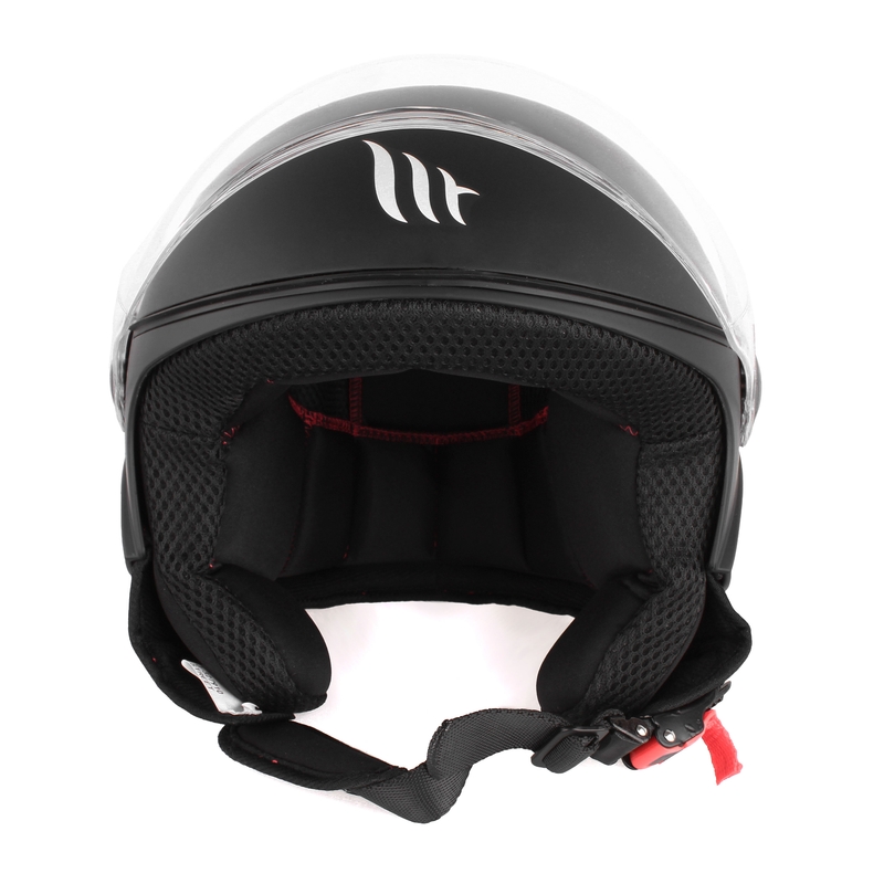 Casco de moto MT Street open negro mate liquidación