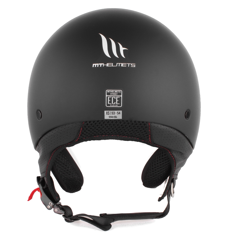 Casco de moto MT Street open negro mate liquidación